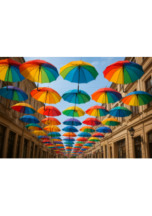 toptan gökkuşağı şemsiye