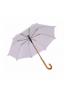 Beyaz Ahşap Baston Şemsiye