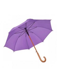 Mor Ahşap Baston Şemsiye